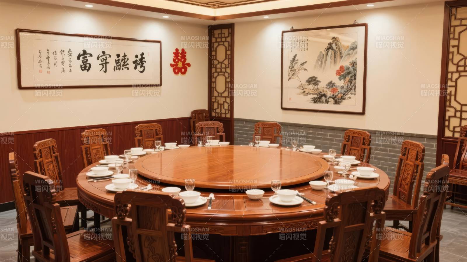 中式宴客厅图片