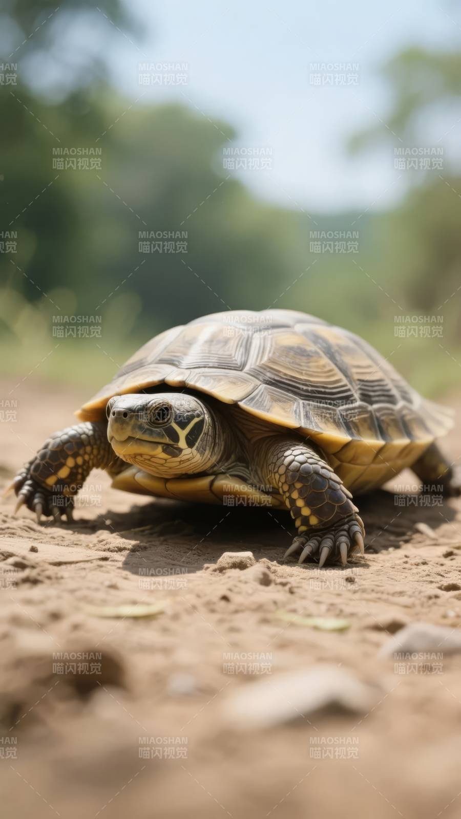 乌龟缓缓前行图片