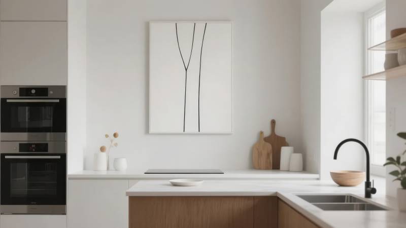 简约厨房艺术设计图片