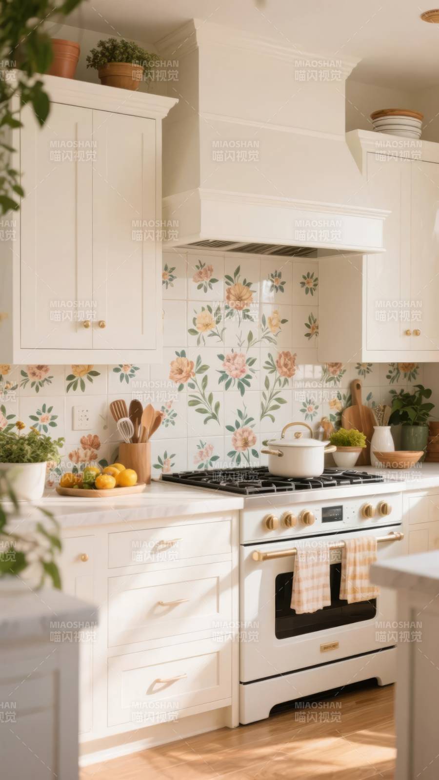 花砖厨房 温馨雅致图片