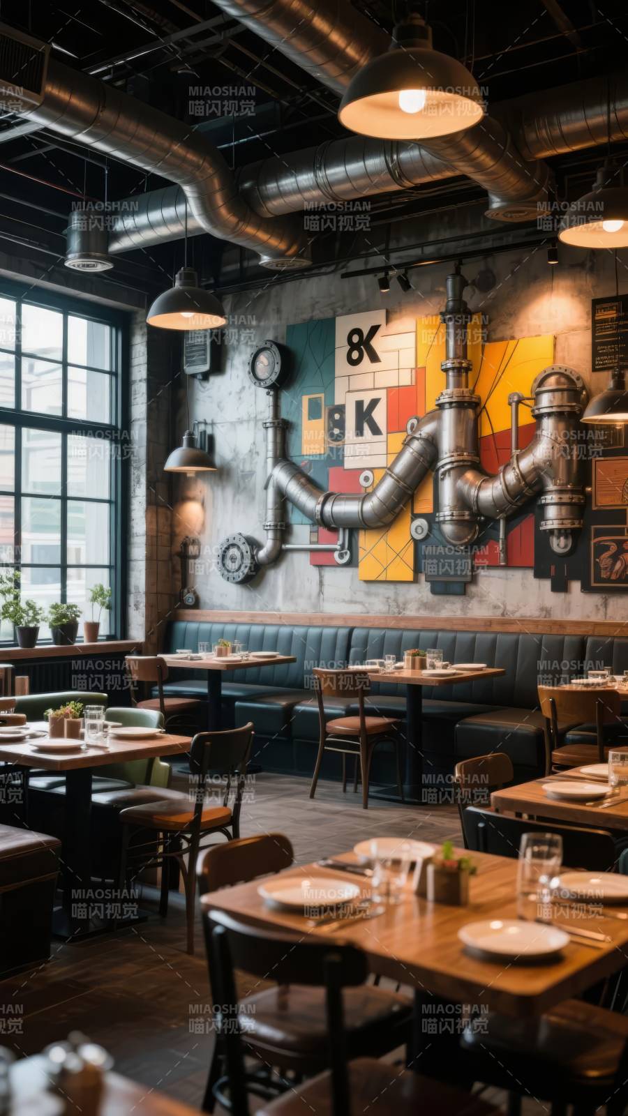 工业风餐厅图片