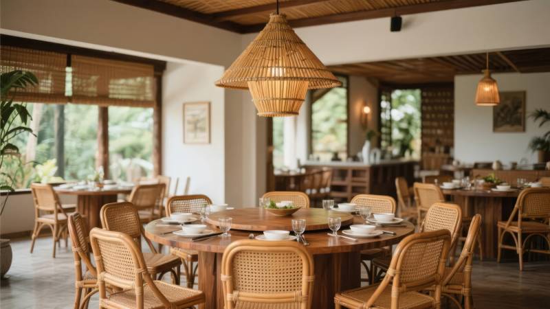 温馨木制餐厅图片