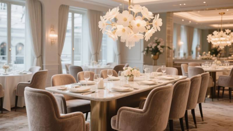 优雅餐厅布置图片