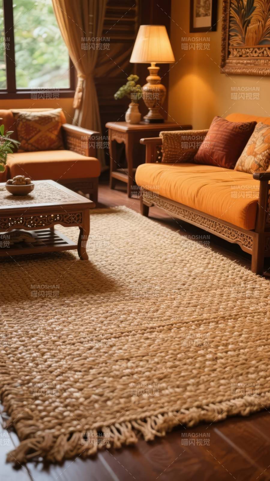 温馨客厅一角图片