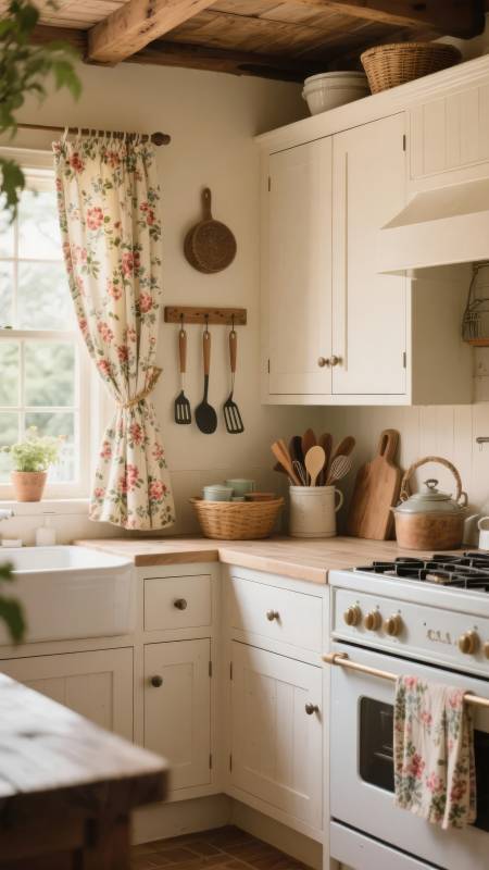 田园风厨房图片