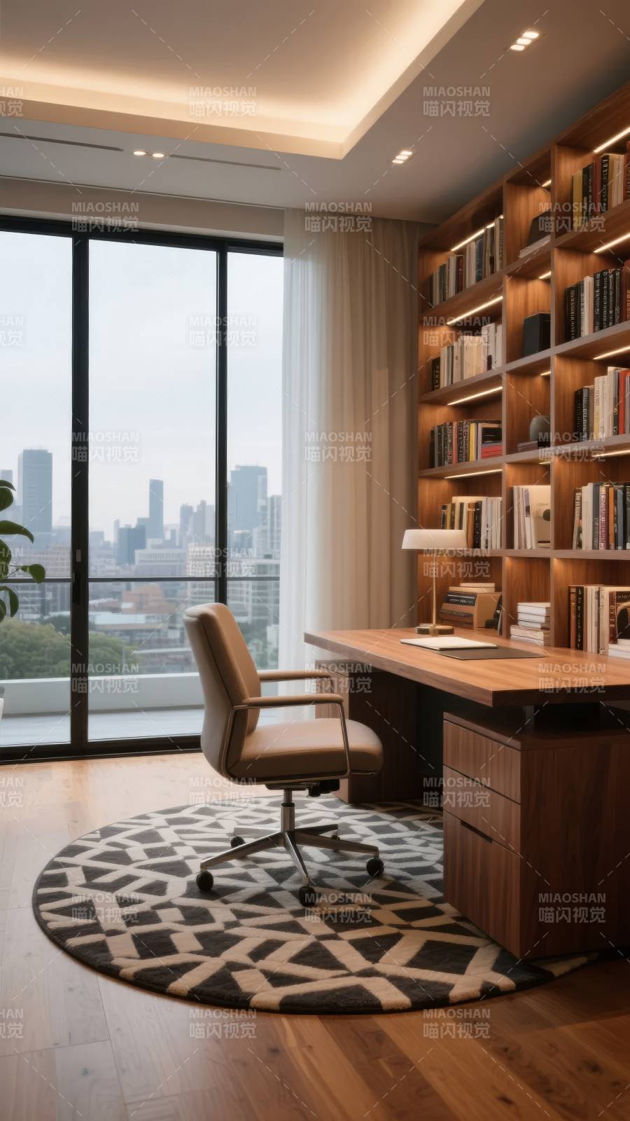 现代书房 城市景观图片