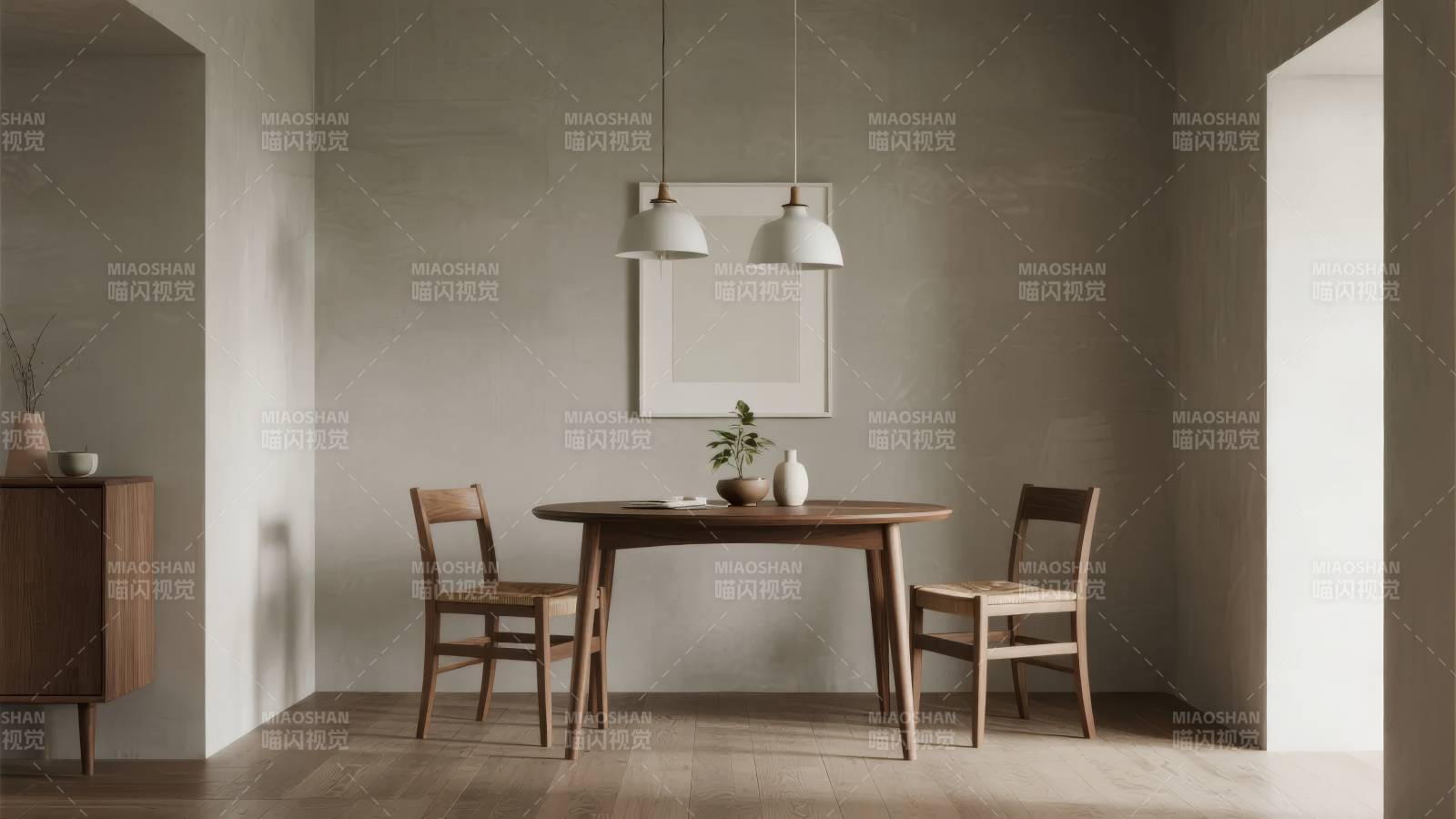 简约餐桌布置图片