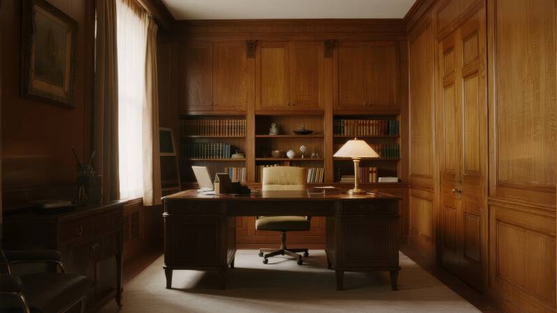 古典书房静谧雅致图片