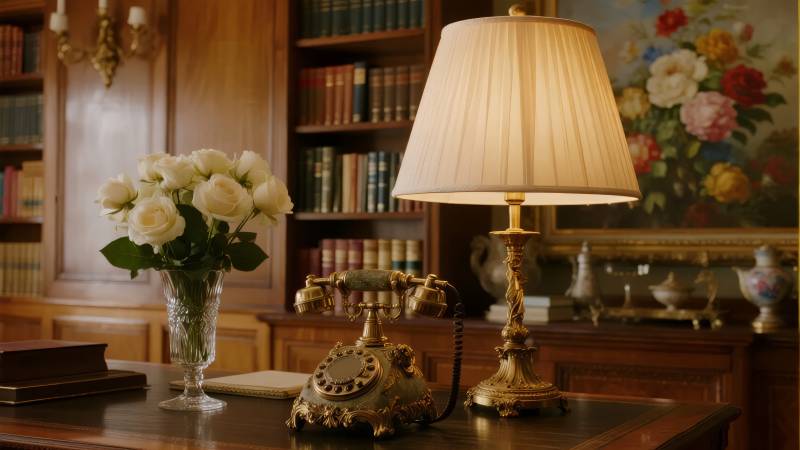 古典书房静谧一角图片