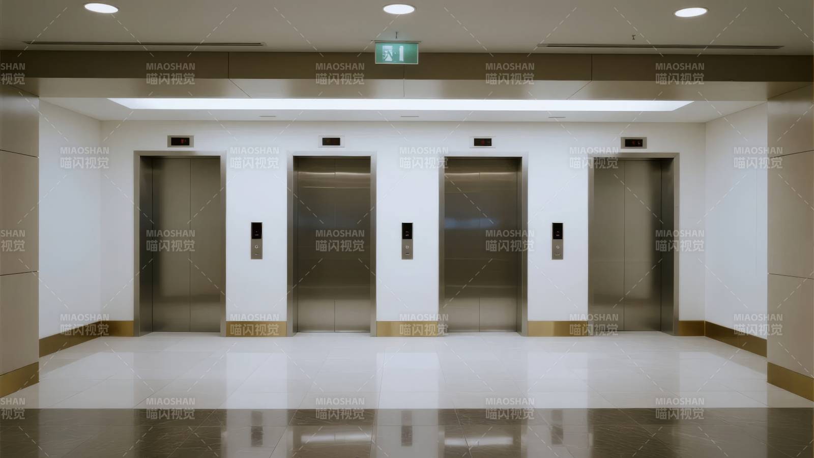 电梯厅内景图片