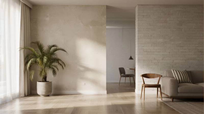 简约现代客厅一角图片