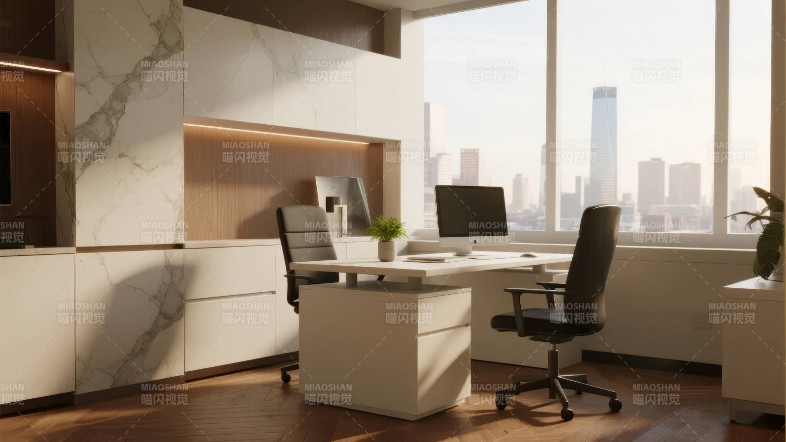 现代简约办公空间图片