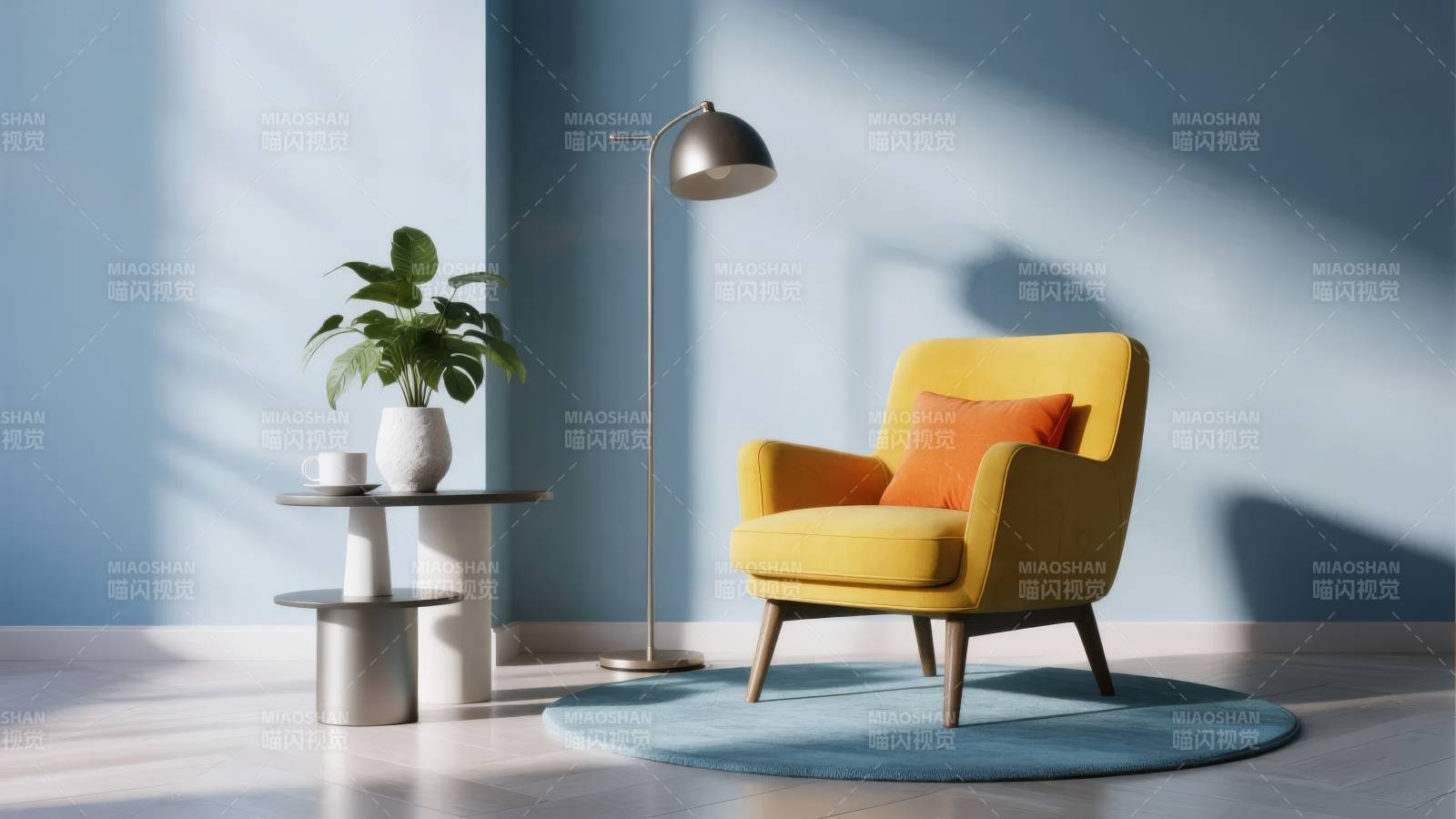 现代客厅一角图片