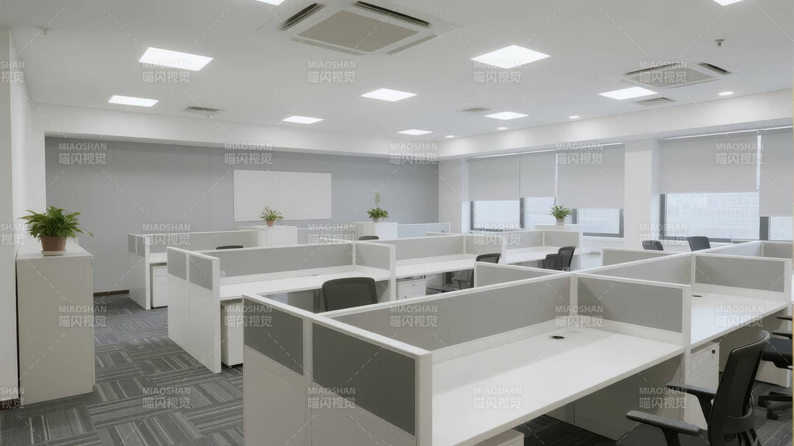 现代办公空间布局图片