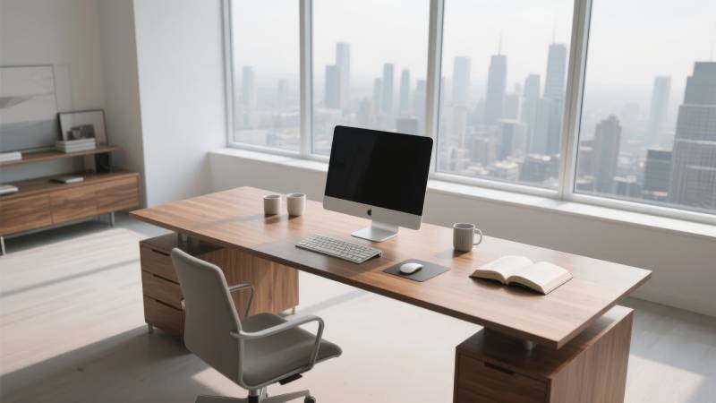 现代办公桌椅设计图片