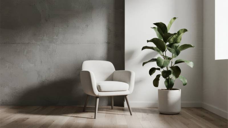 简约客厅一角图片