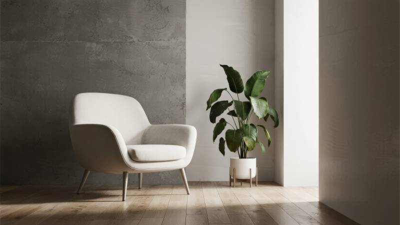 简约客厅一角图片