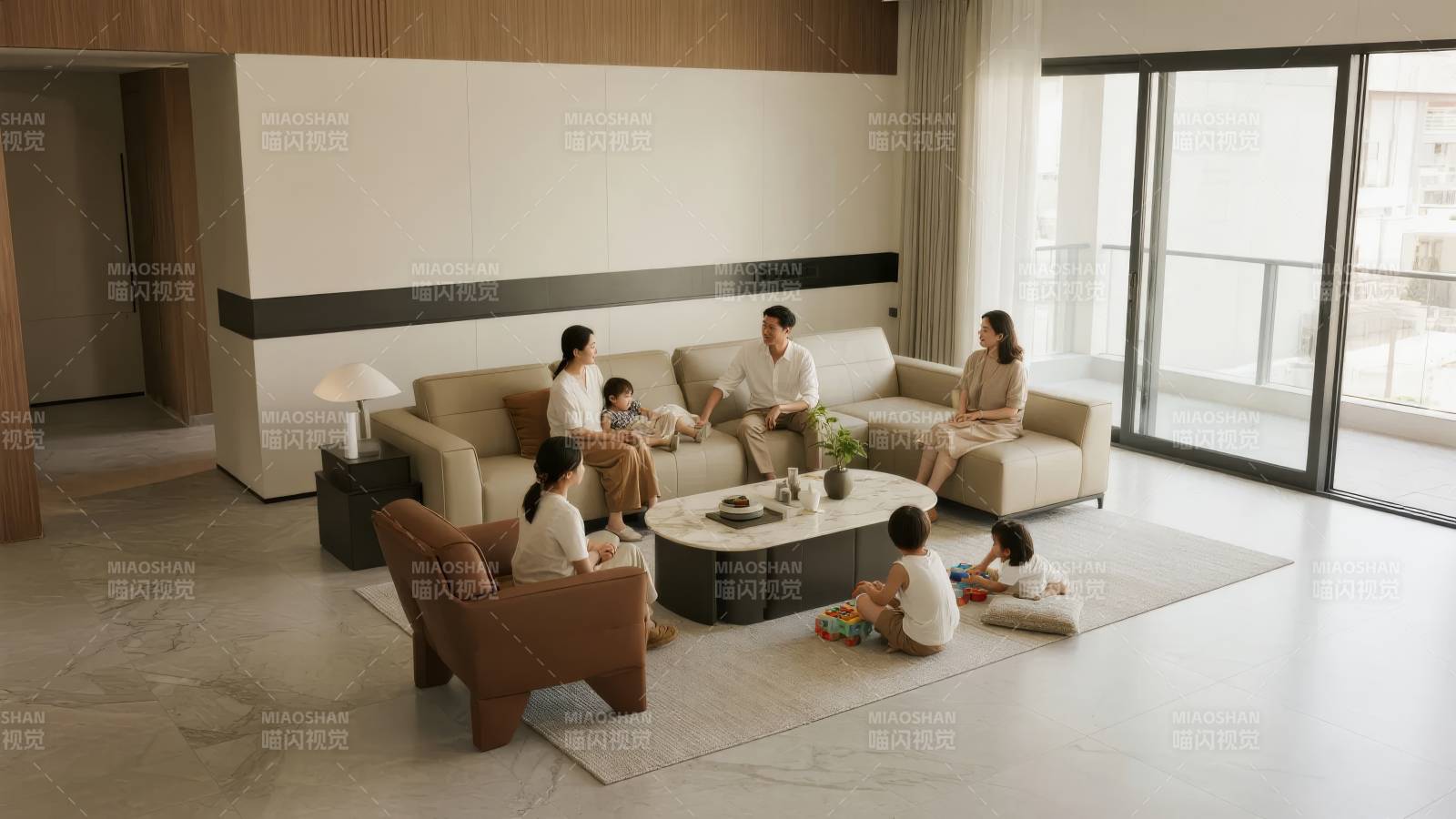 温馨家庭客厅时光图片