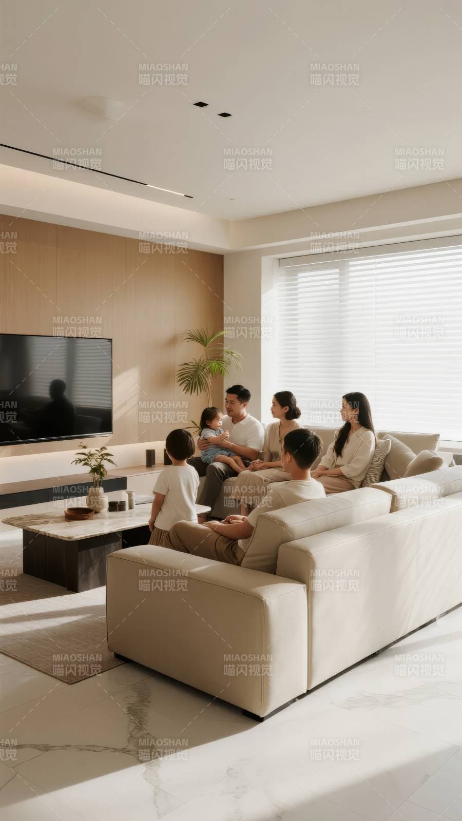 温馨家庭客厅时光图片