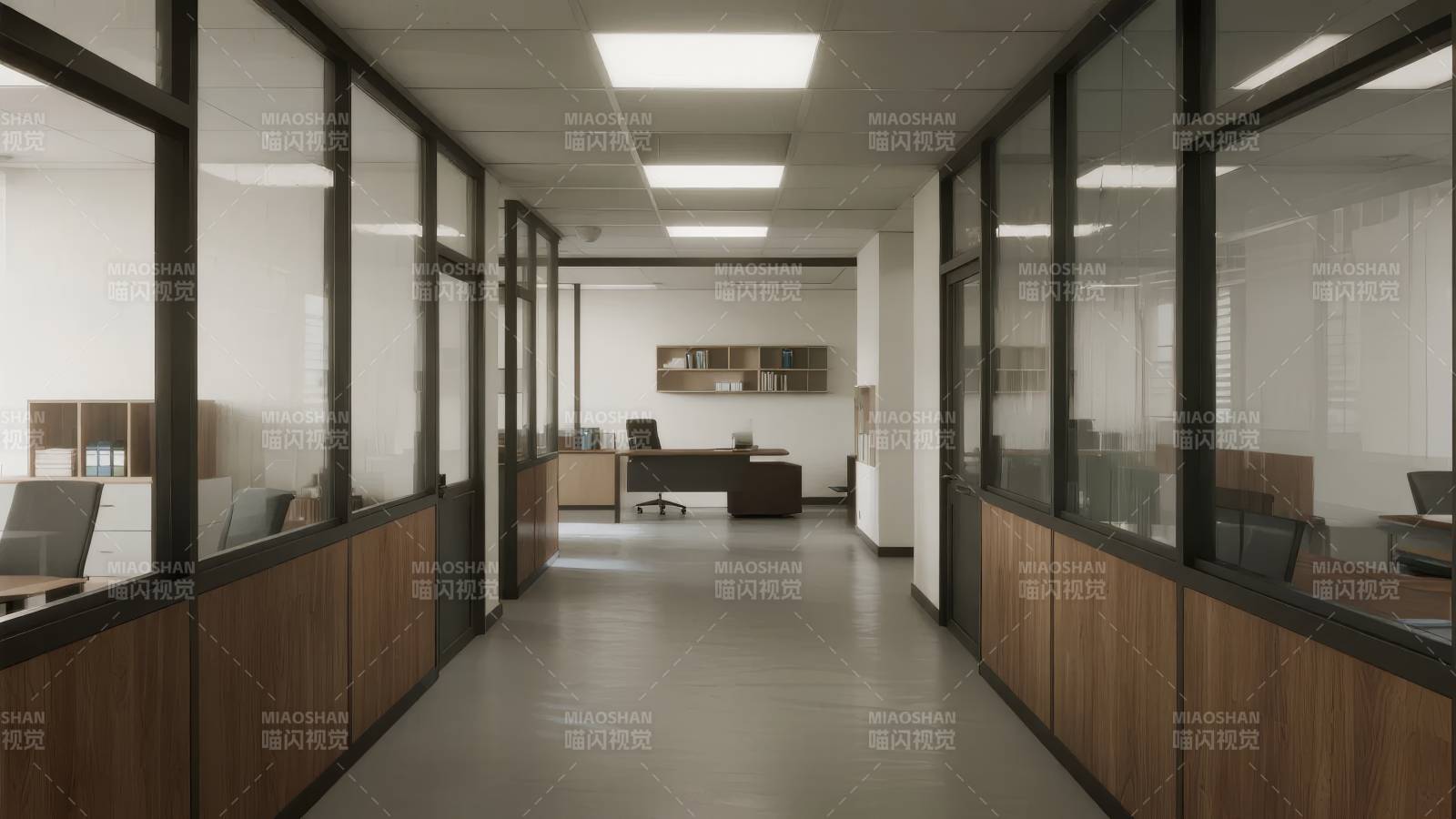 现代办公走廊图片