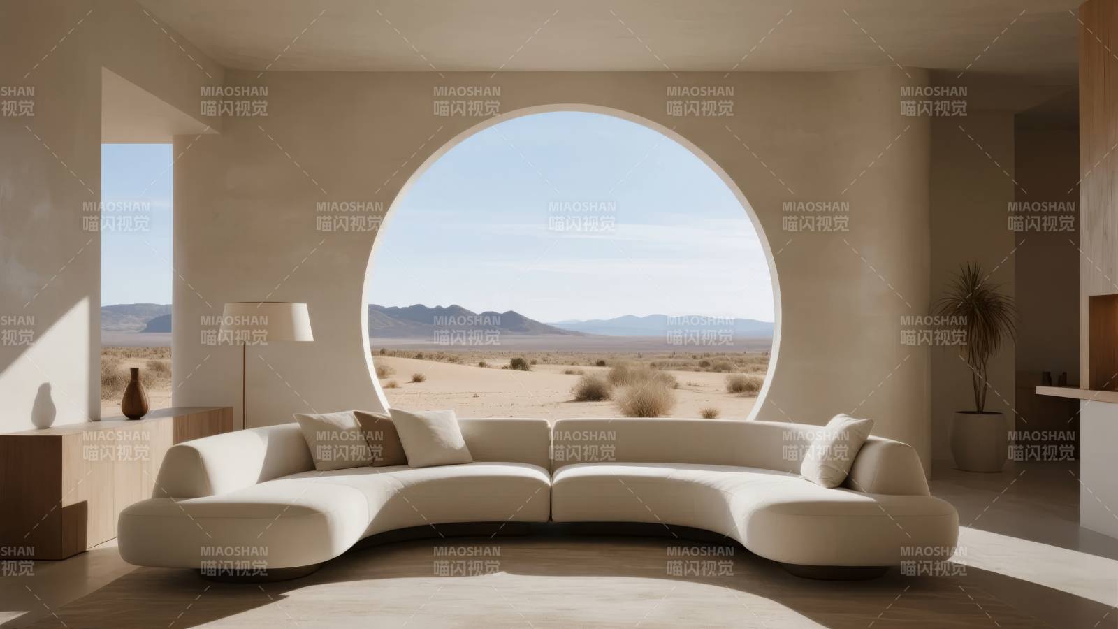 沙漠景观客厅图片