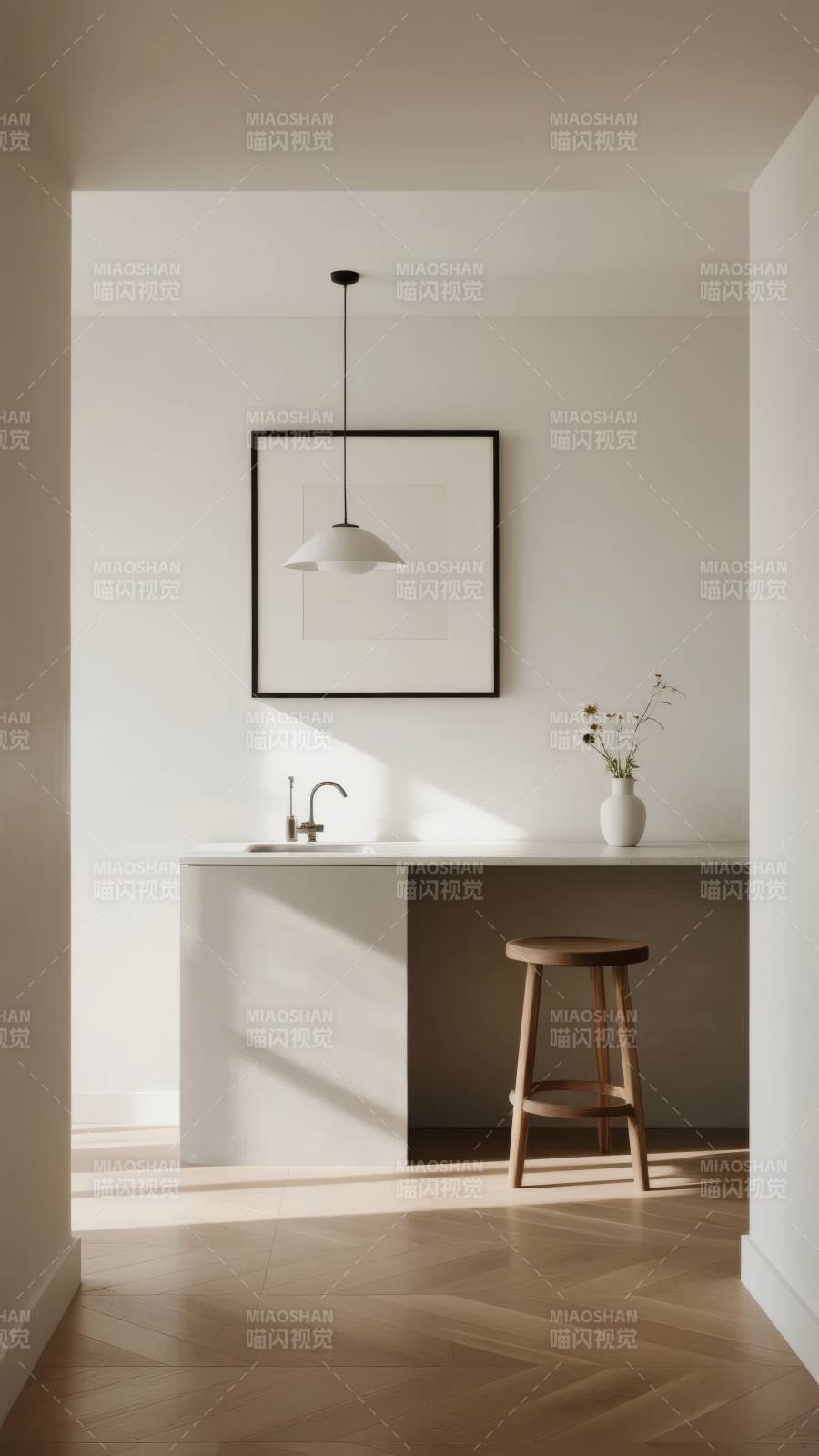 极简厨房角落图片