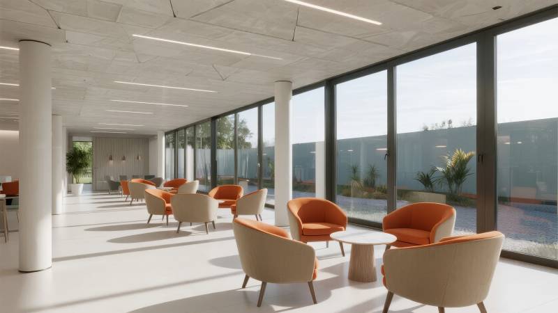 现代简约休闲区图片