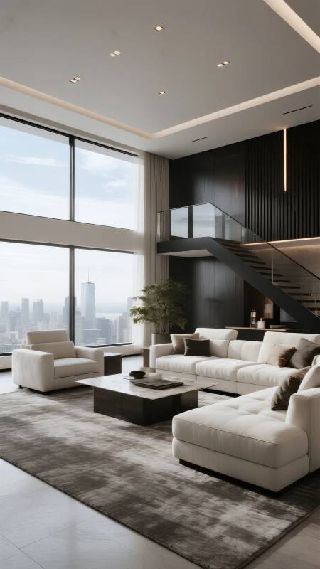 现代都市客厅设计图片