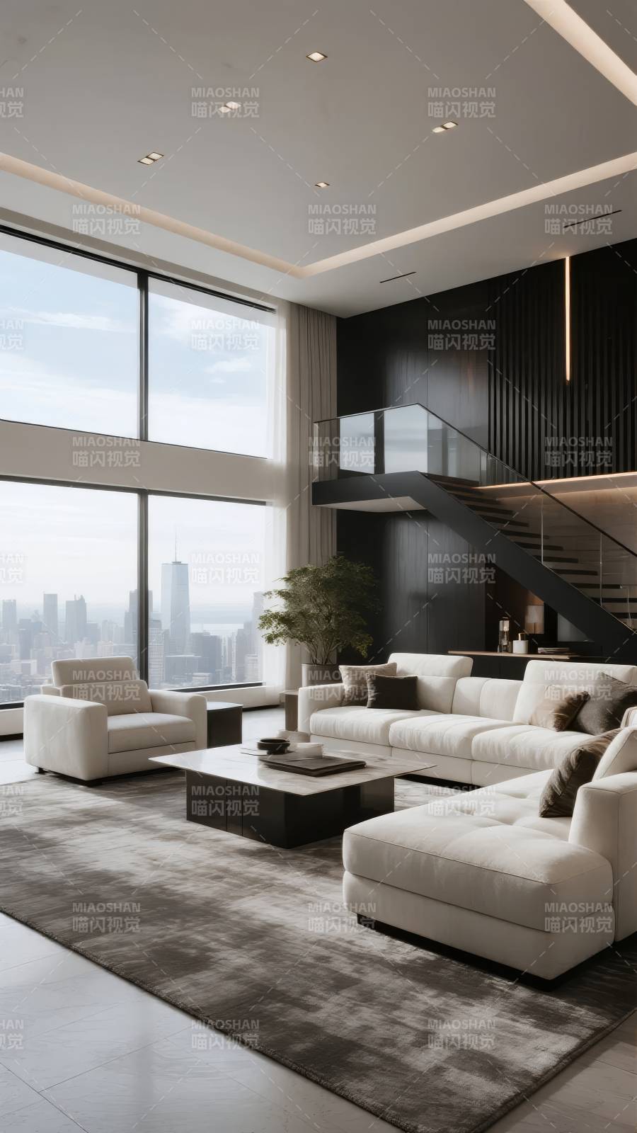 现代都市客厅设计图片