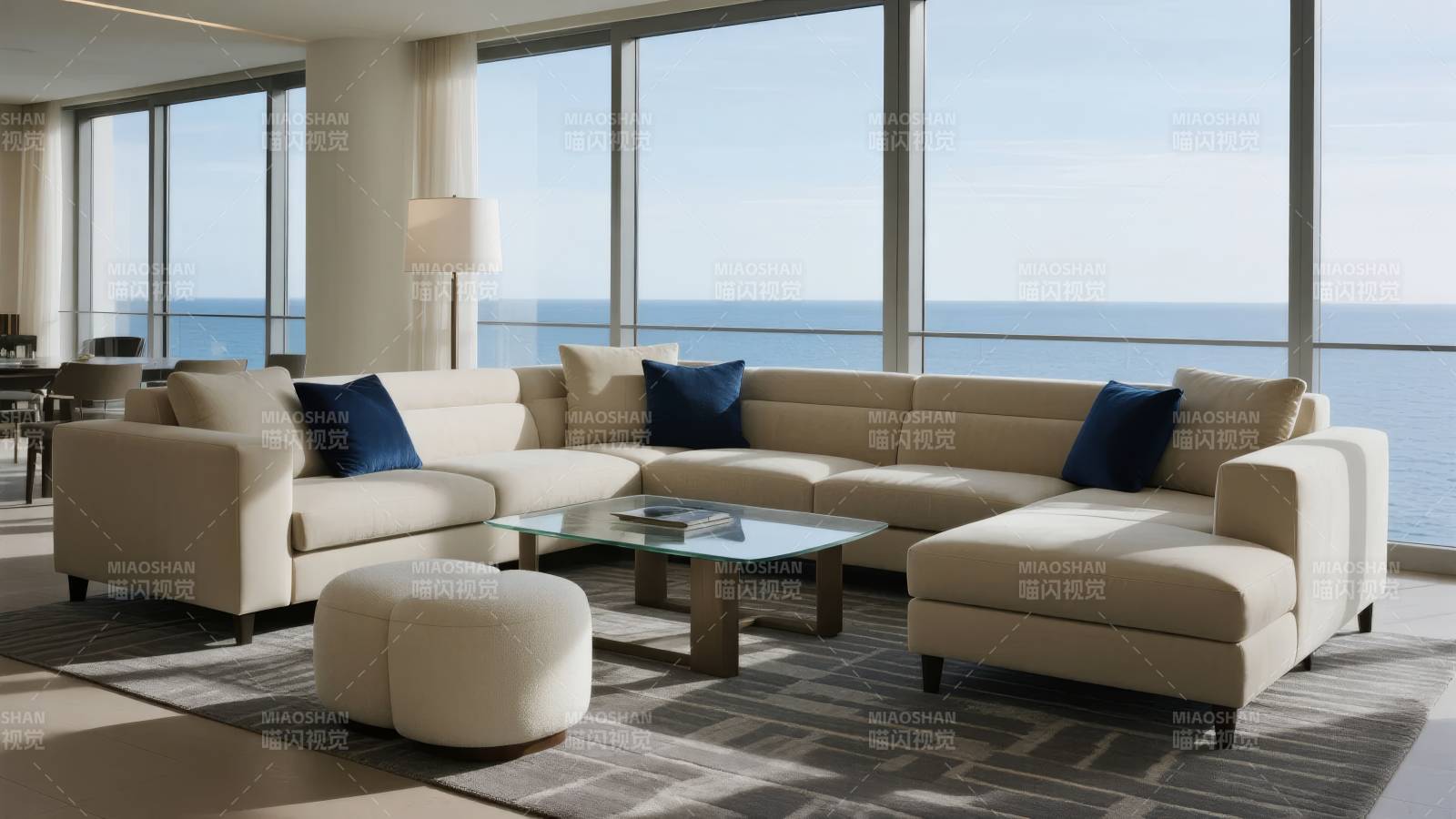 海景客厅沙发设计图片