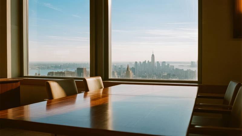 城市风光会议室图片