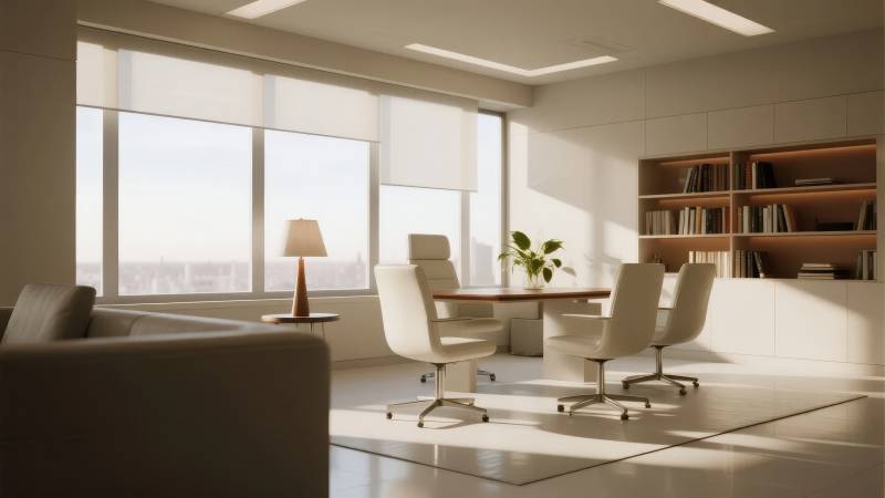 现代简约办公室图片