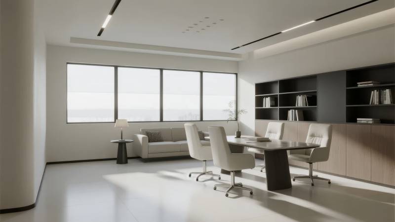 现代简约办公室图片