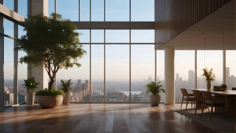 城市景观客厅图片