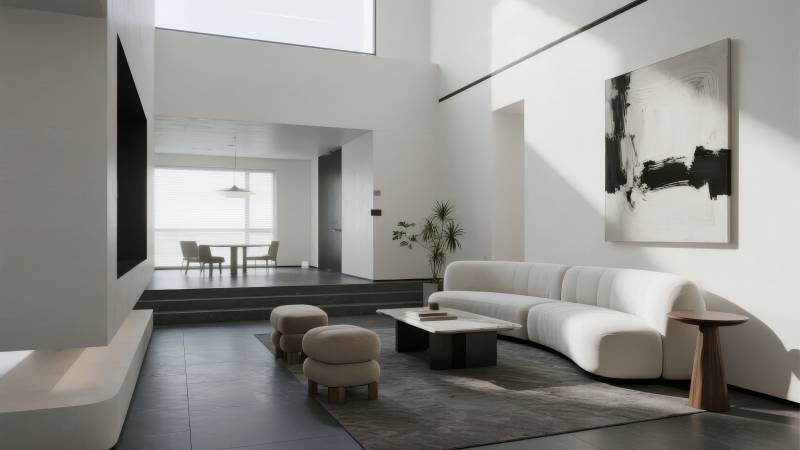 现代简约客厅设计图片