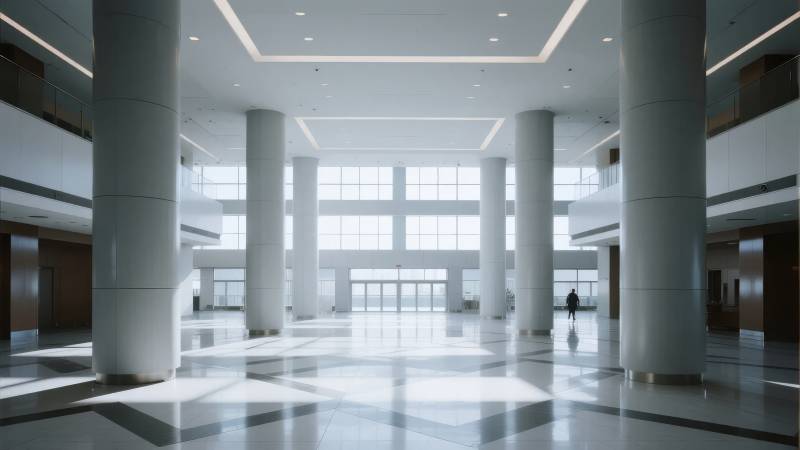 现代大厅宽敞明亮图片