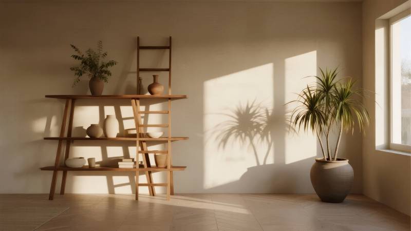 光影中的静谧角落图片