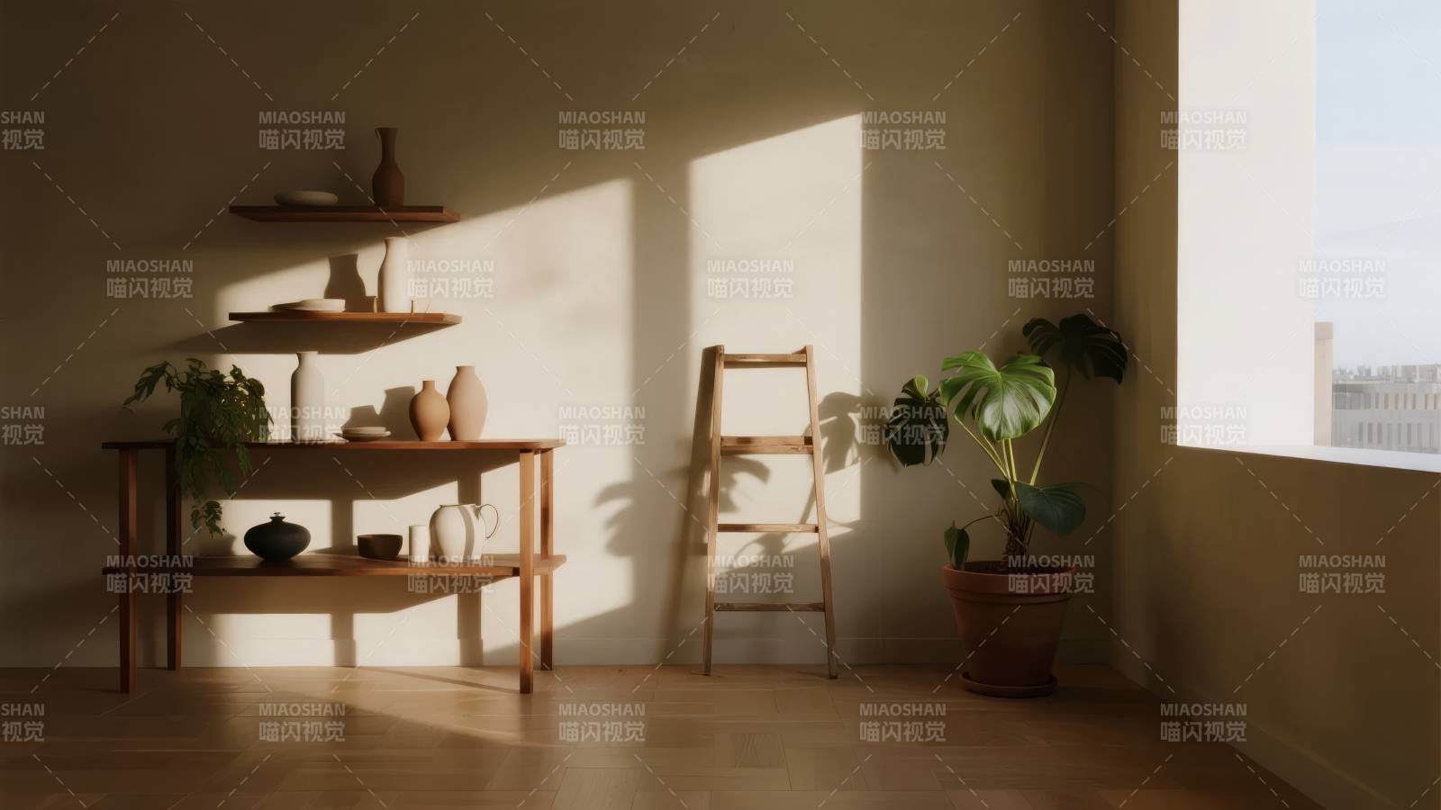 阳光下的静谧角落图片