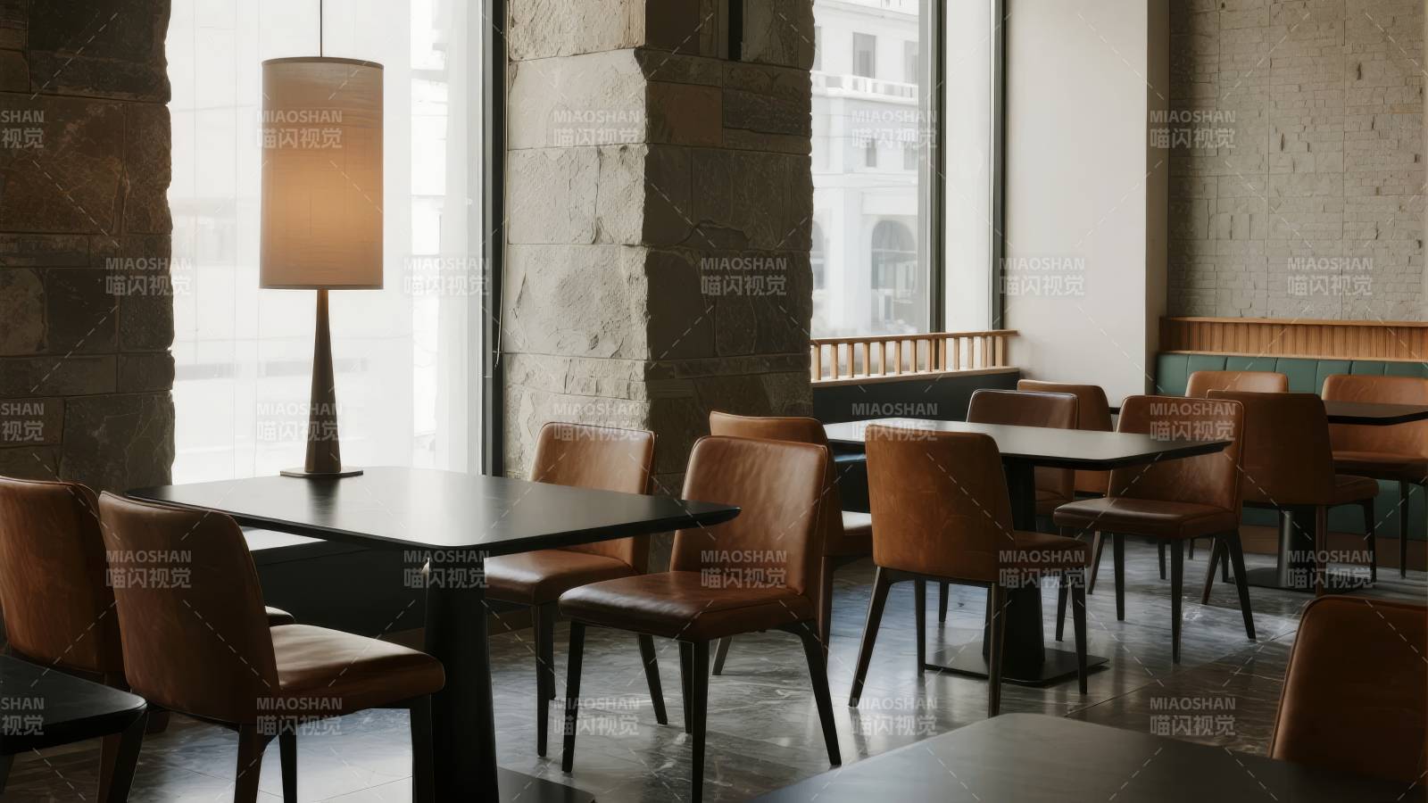 现代简约餐厅一角图片