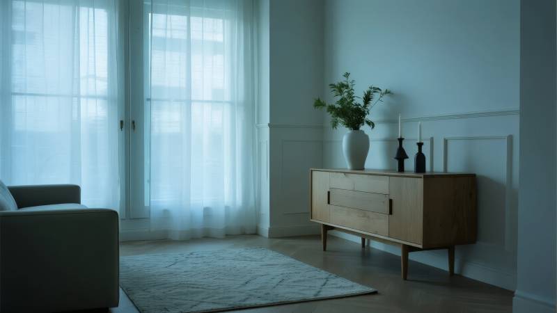 静谧客厅一角图片