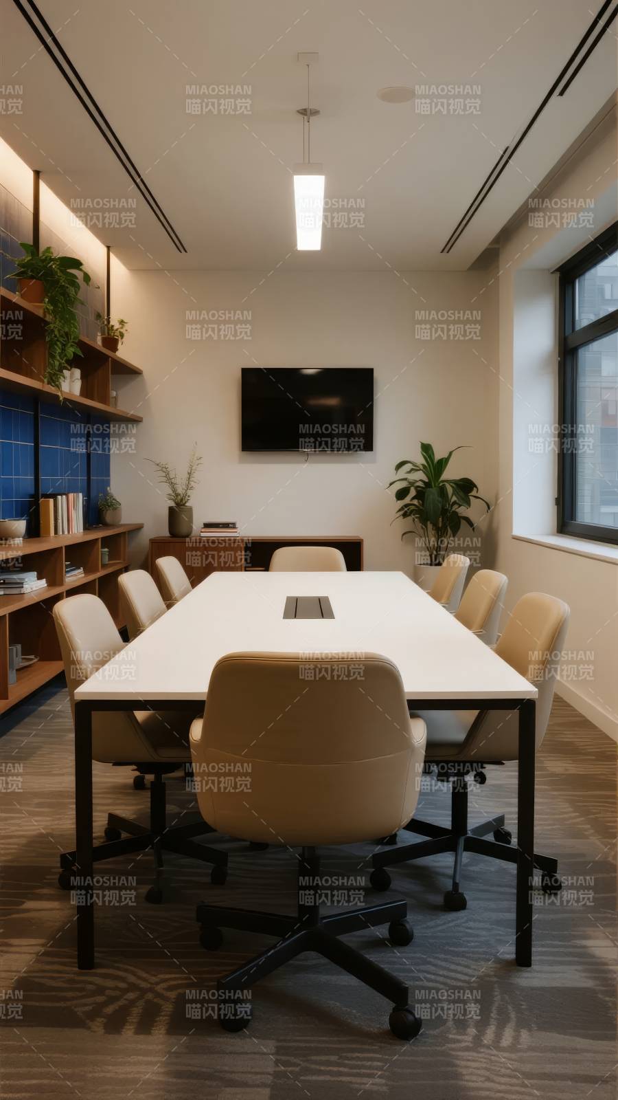 现代简约会议室图片