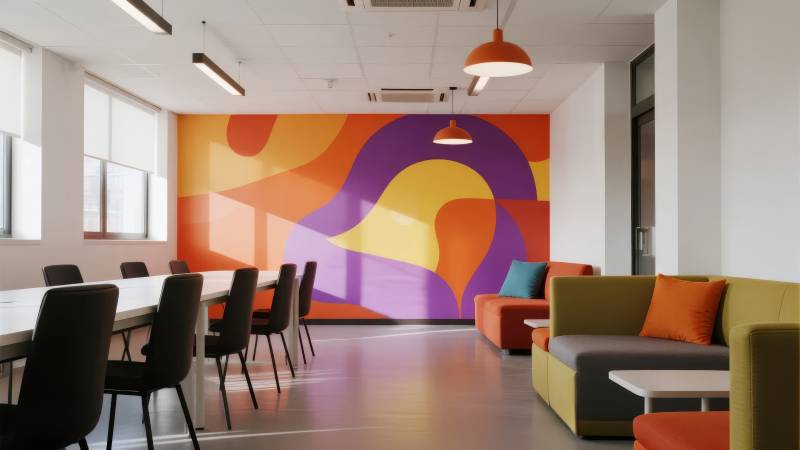 色彩斑斓的现代办公空间图片