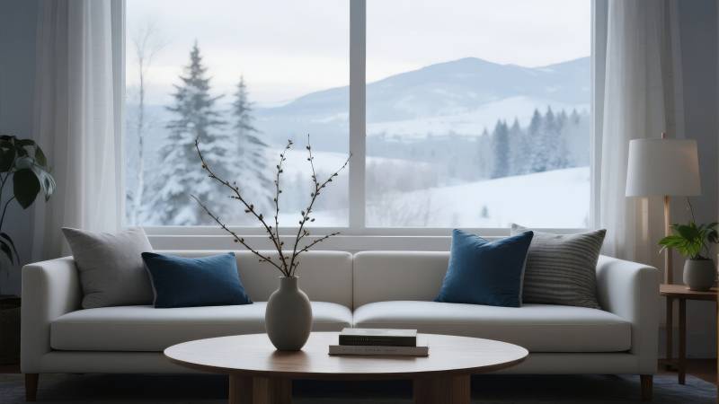 冬日静谧客厅图片