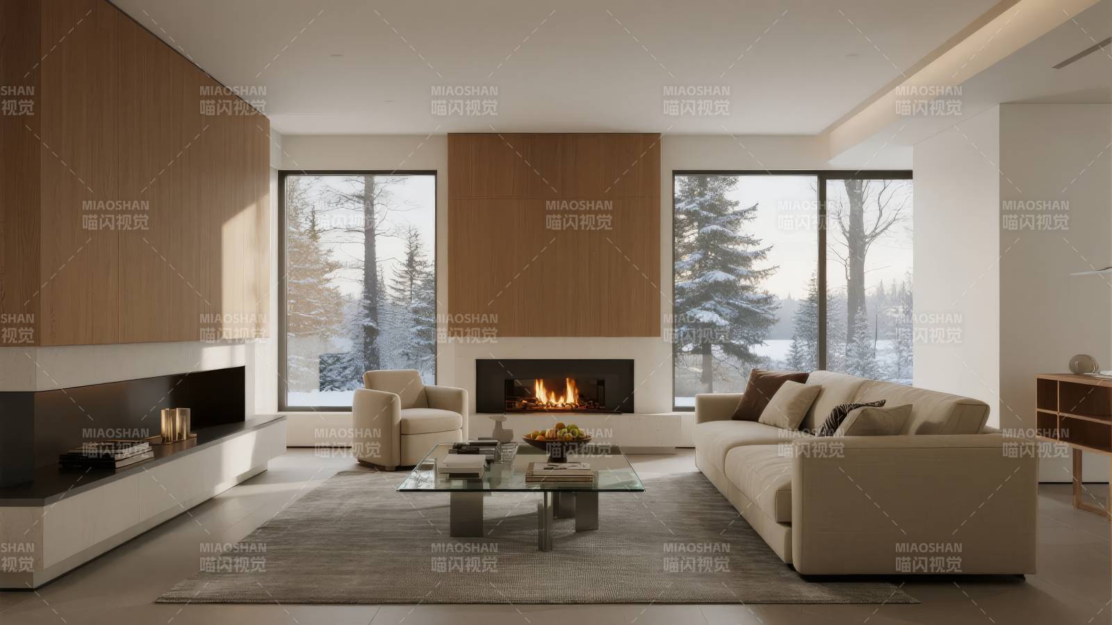 现代客厅温馨雅致图片