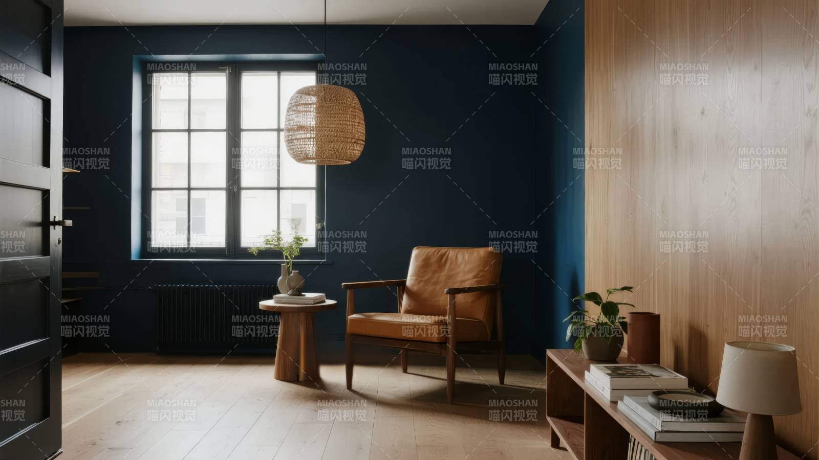 现代简约客厅一角图片