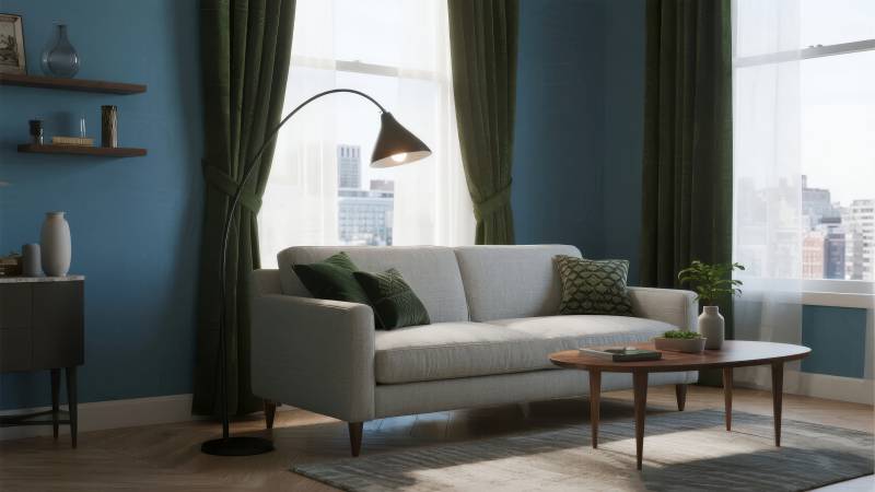 现代客厅布置图片