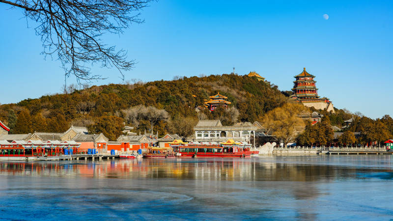 颐和园秋景图片