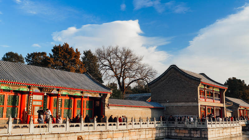 古建筑群风光图片