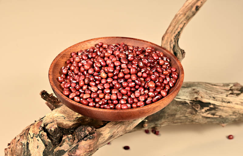 五谷杂粮有机红豆赤豆红小豆特写图片