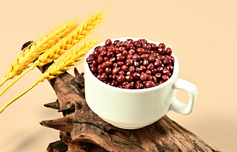 五谷杂粮有机红豆赤豆红小豆特写图片